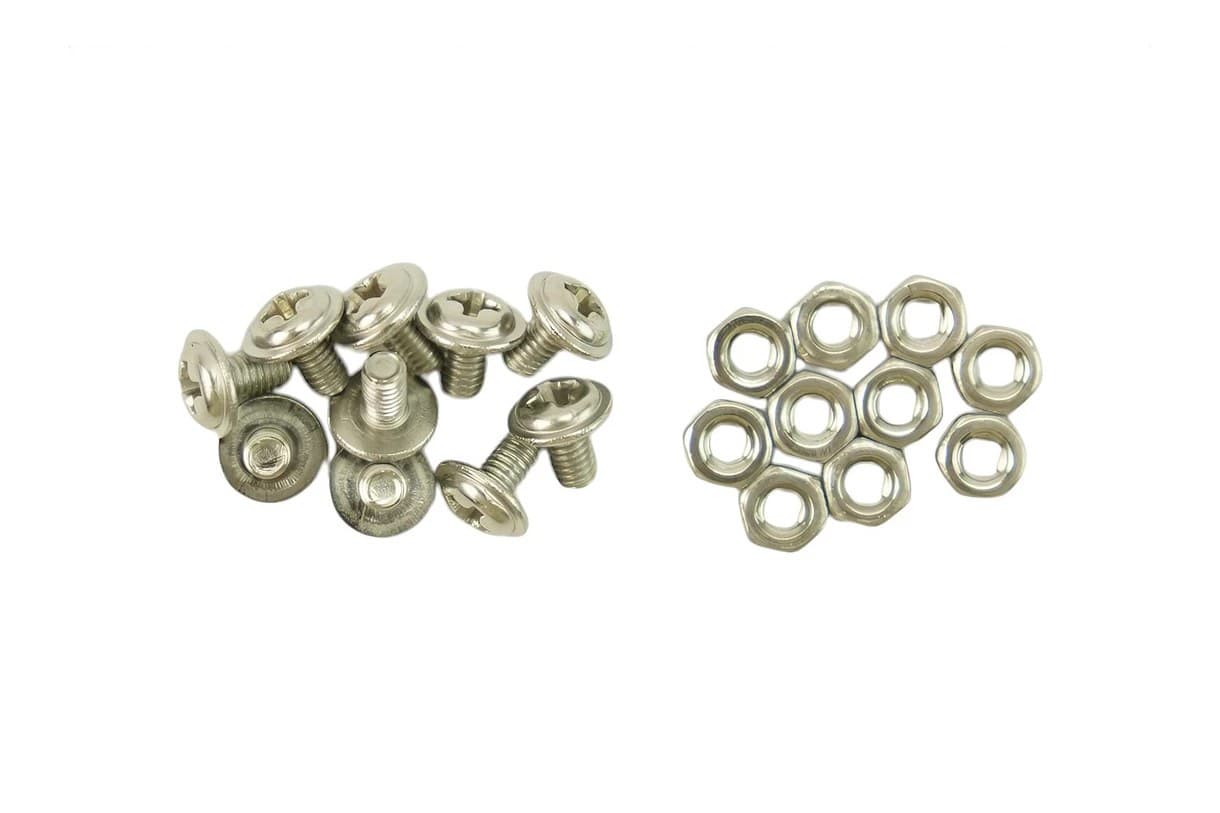 M3 × 5 mm screws + nuts · 10 pairs