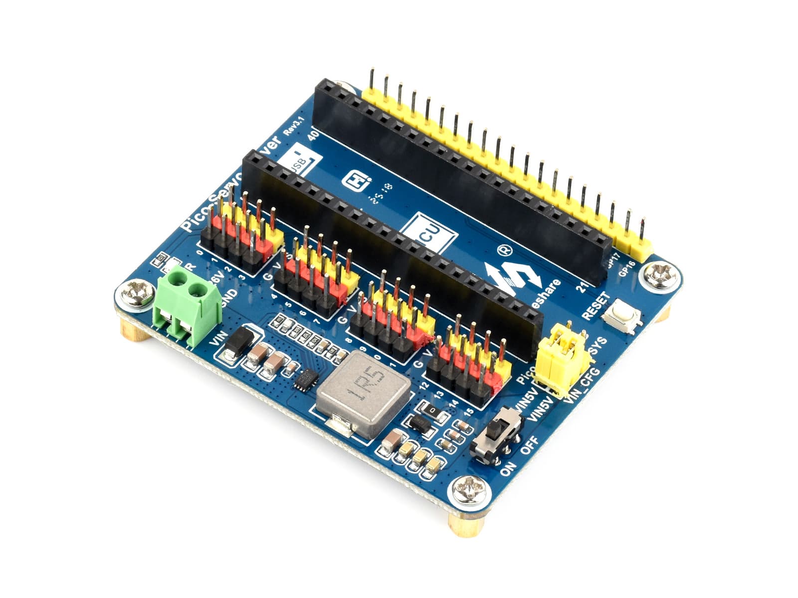 Pico 16-channel servo driver