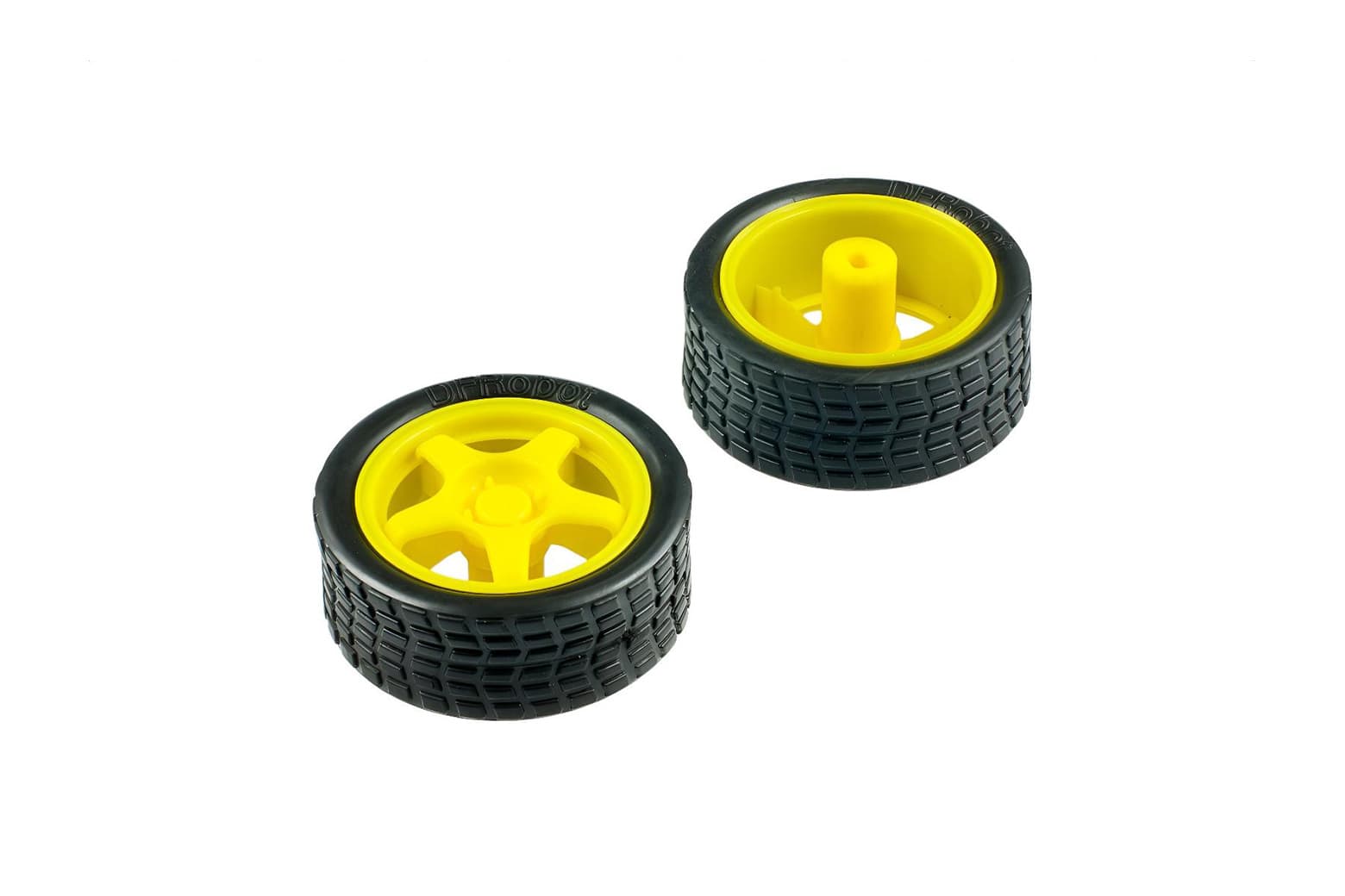 65 mm rubber wheel pair
